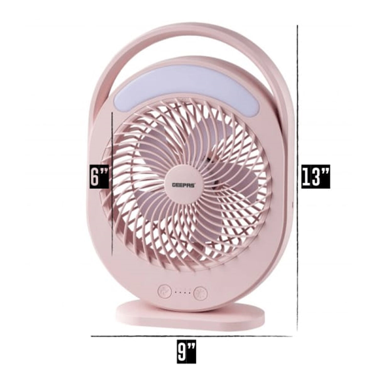 GEEPAS Rechargeable Fan 6 inch GEEPAS Rechargeable Fan