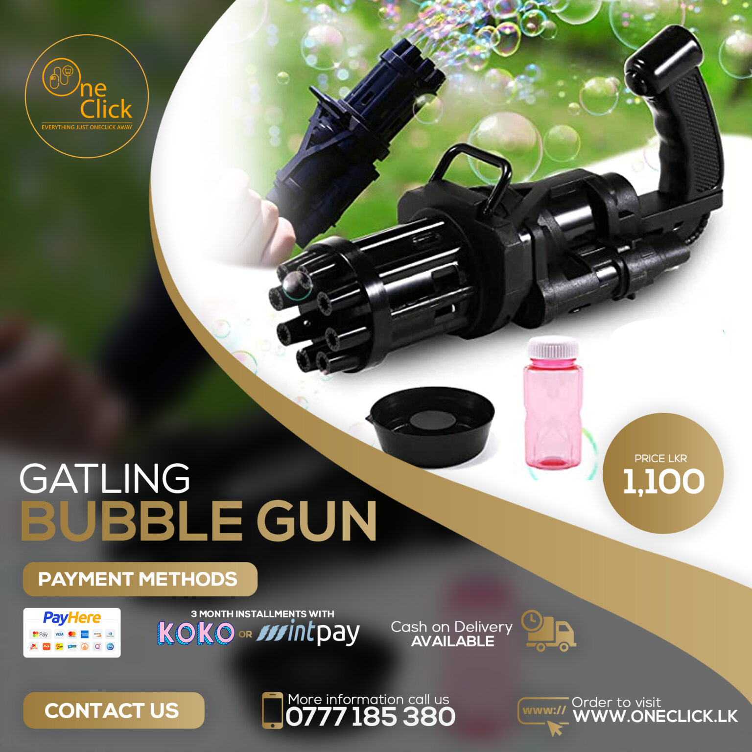 Gatling Electric Bubble Gun Gatling Electric Bubble Gun
