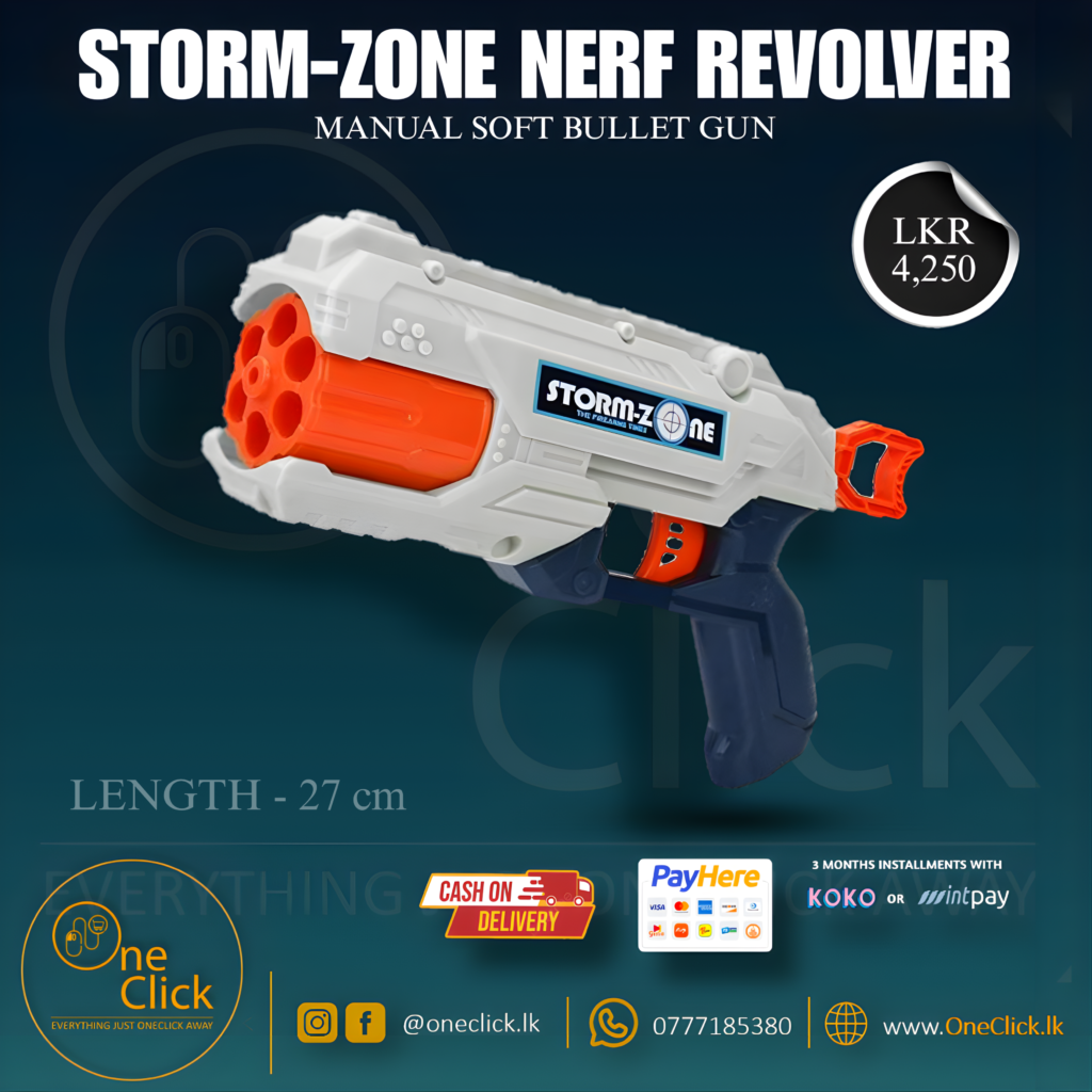 Storm-Zone NERF Toy Gun Revolver - OneClick