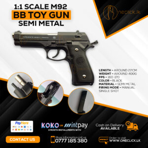 M92 BB Toy Gun (Semi Metal)1:1 Scale