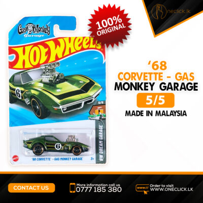 Hot Wheel 1.64 - Car - Hw Dream Garage - 68 Corvette - Gas Monkey Garage