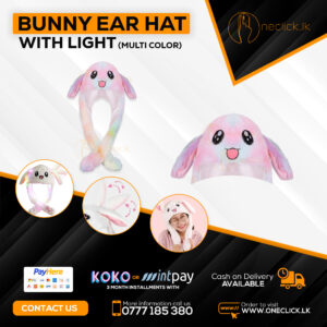 Bunny Ear Hat With Light - Multicolor