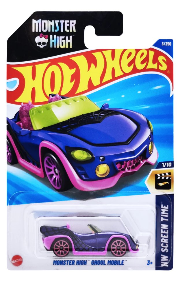Hot Wheels 1.64 - Hw -Screen Time -Monster High Ghoul Mobile