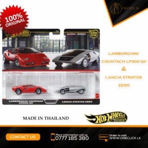 Hot Wheels - Premium -Twin pack - Lamborghini Countach LP500 Qv & Lancia Stratos Zero