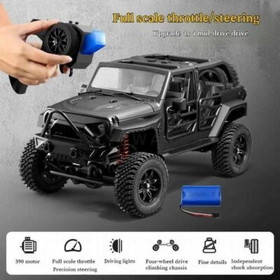 MN128 Jeep Wrangler - Black - Image 4