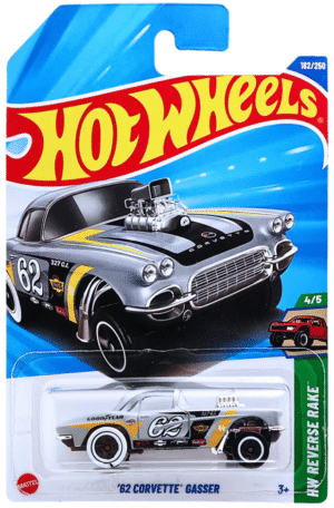 Hot Wheels 1.64 - Hw Reverse Rake - 62 Corvette Gasser