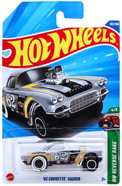 Hot Wheels 1.64 - Hw Reverse Rake - 62 Corvette Gasser
