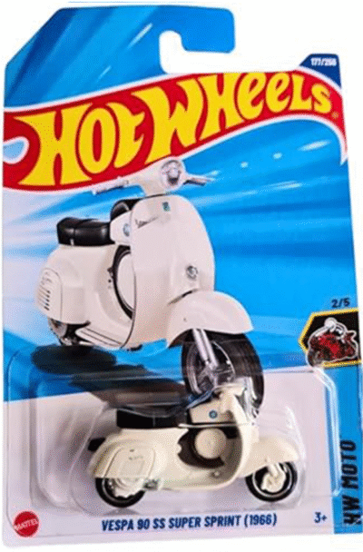 Hot Wheels 1.64 - Hw Moto - Vespa 90 SS Super Sprint (1996)