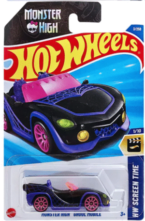 Hot Wheels 1.64 - Hw -Screen Time -Monster High Ghoul Mobile