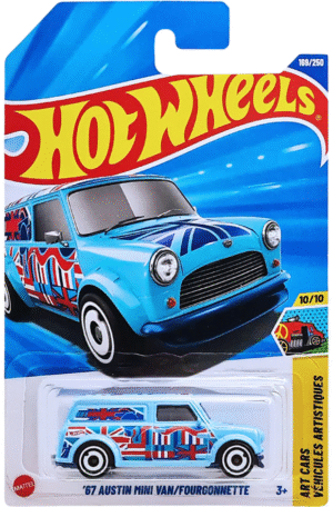 Hot Wheels 1.64 - Art Cars Vehicules Artistiques - 67 Austin Mini Van/Fourgonnette