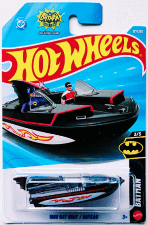 Hot Wheels 1.64 - BATMAN- 1966 BAT BOAT/BATEAU