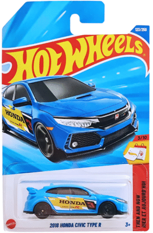 Hot Wheels 1.64 - Then And Now Hier Et Aujourd'Hui - 2018 Honda Civic Type R
