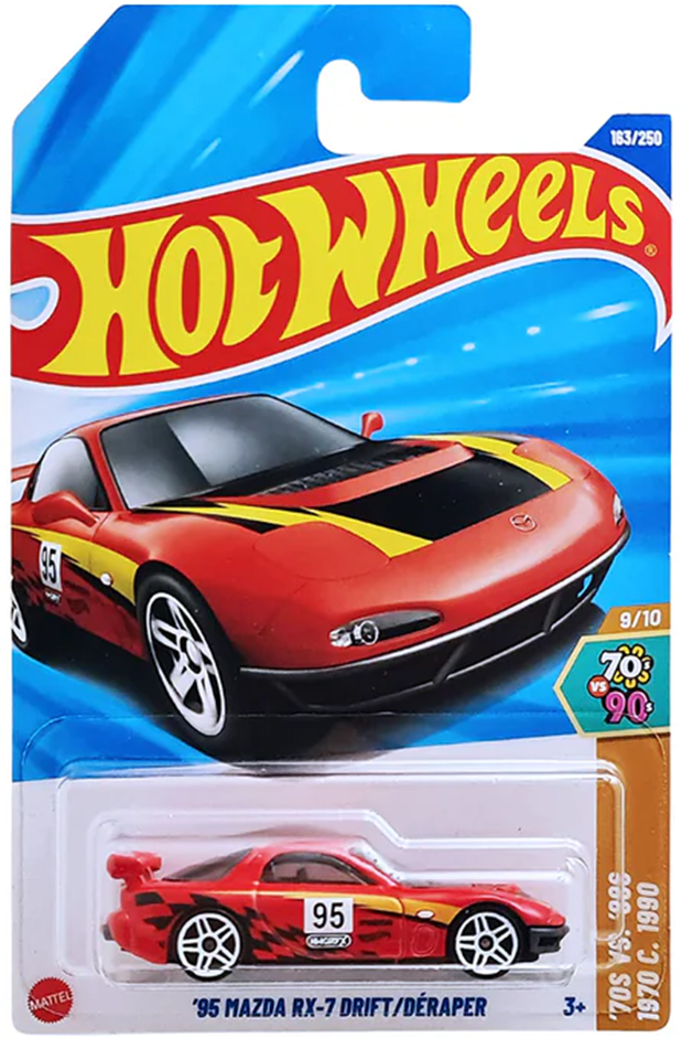 Hot Wheels 1.64 - 70S VS. 90S 1990 - 95 Mazda Rx-7 Drift/Deraper