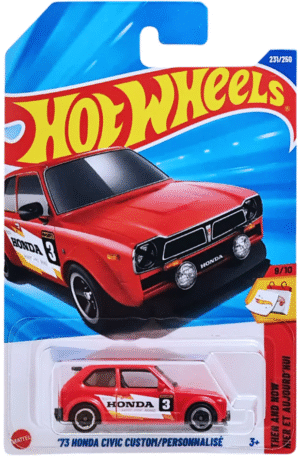 Hot Wheels 1.64 - Then And Now Hier Et Aujourd'Hui - 73 Honda Civic Custom/Personnalise'
