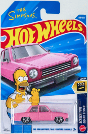 Hot Wheels 1.64 - Screen time grand ecran - Hot Wheels The Simpsons Family Car