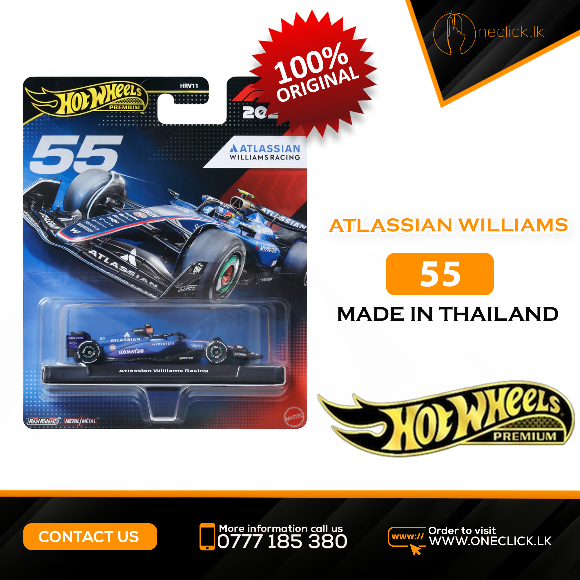 Hot Wheels - Premium F1 - Atlassian Williams