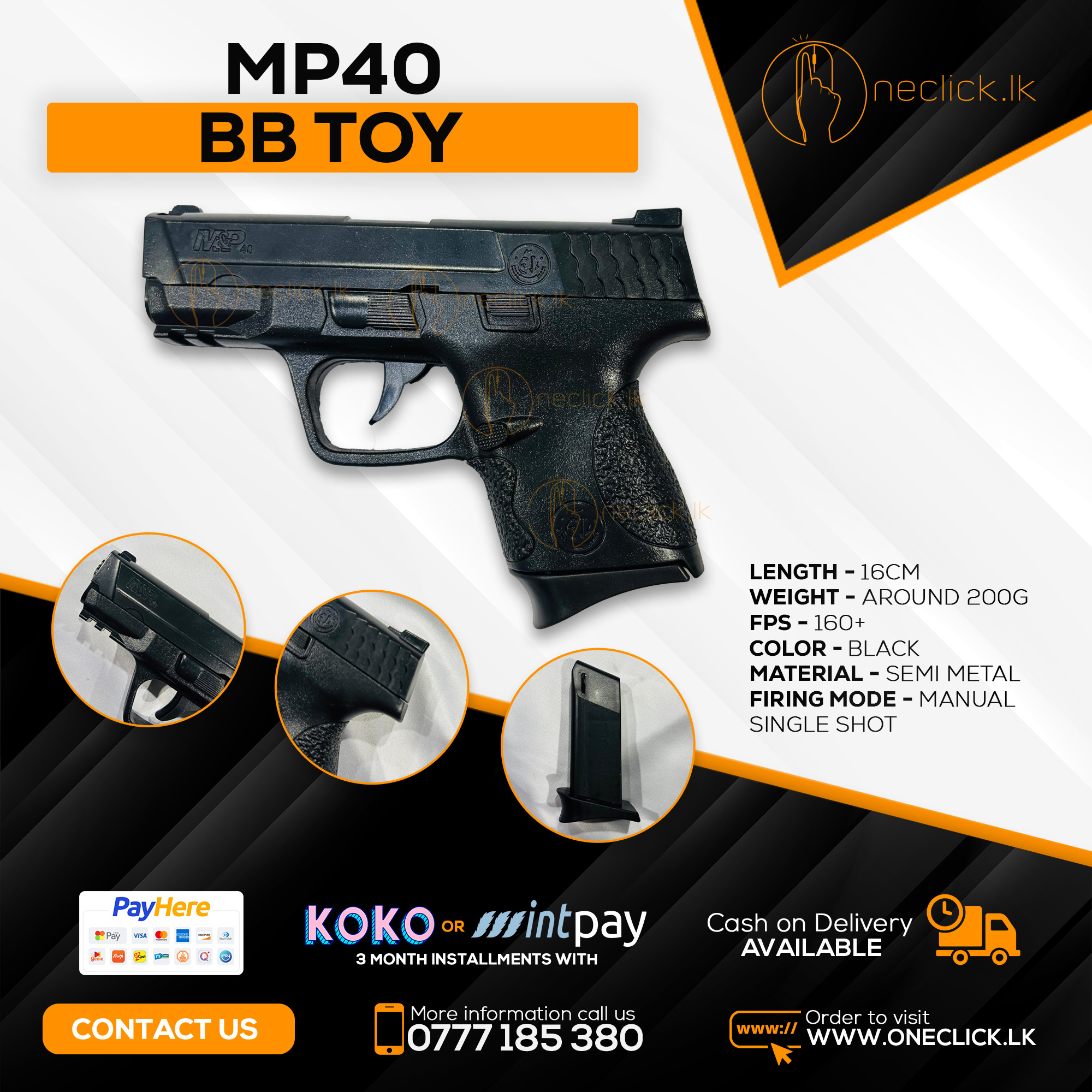MP 40 BB Toy Gun