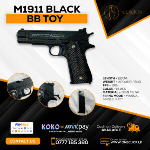 M1911 Black BB Toy Gun