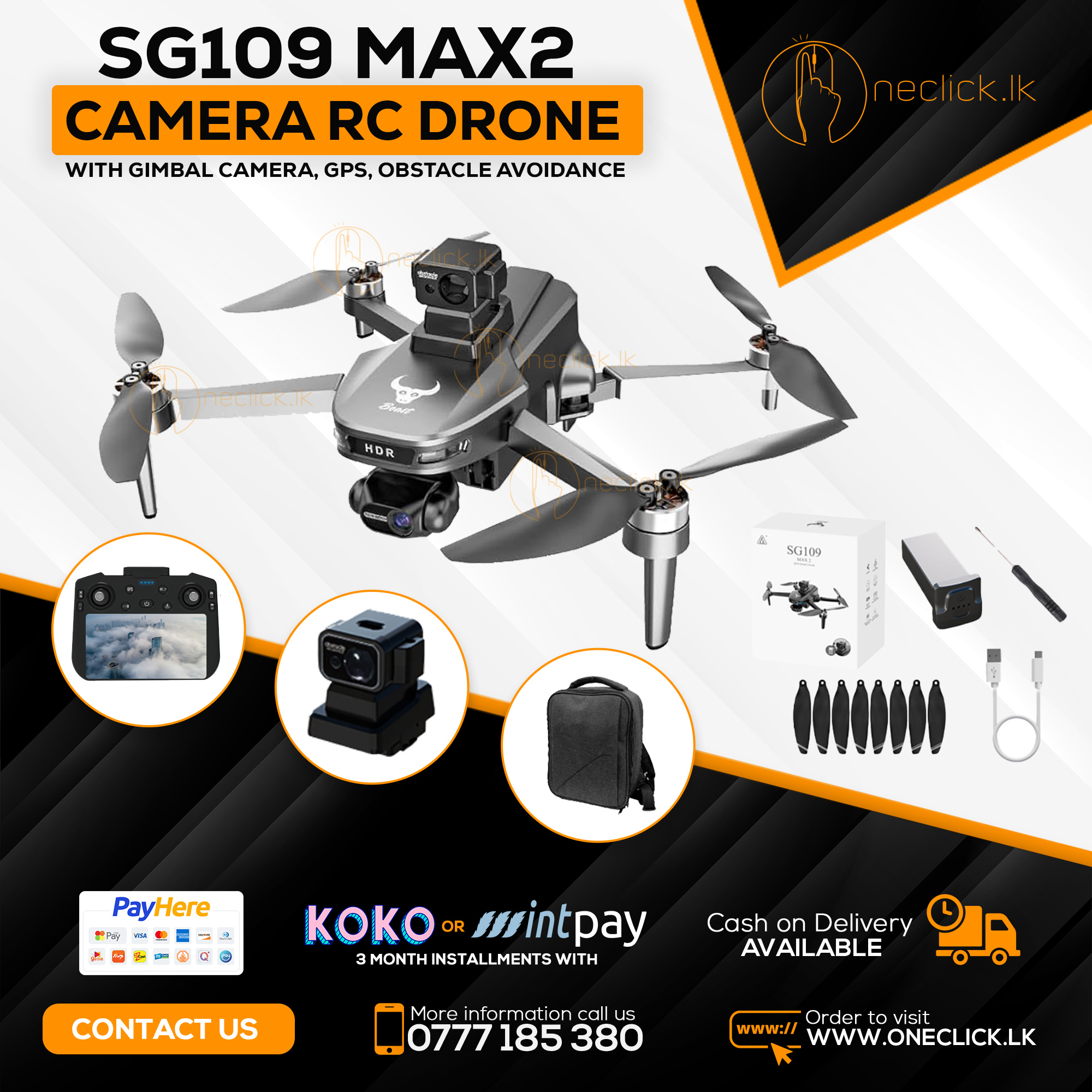 SG109 MAX2 Camera Rc Drone with Gimbal Camera ,GPS ,Obstacle Avoidance